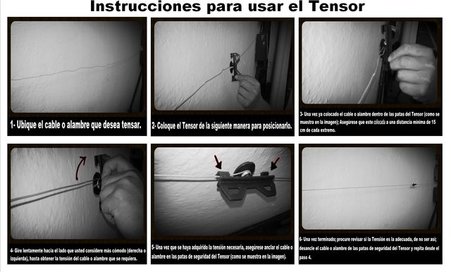 Instrucciones para uso de Tensor Cercamundo